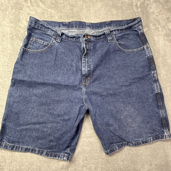 Wrangler Denim Carpenter Blue Jean Shorts Mens‎ Size 42 Reg Style 64WC3DI - Picture 1 of 12
